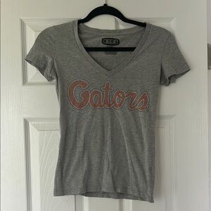 Gray Gators V-Neck T-Shirt